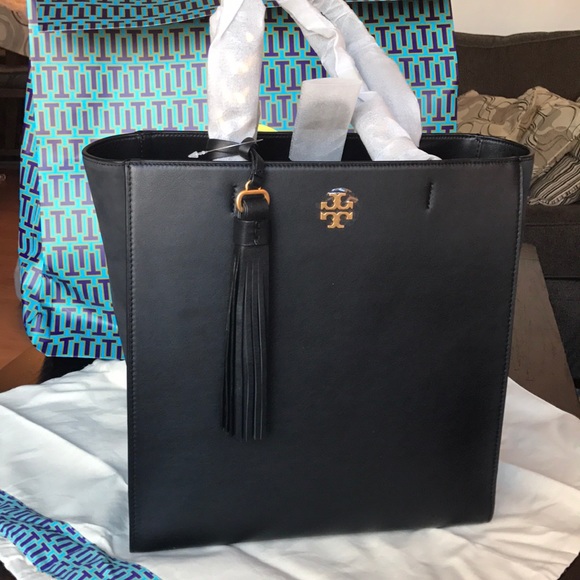 💯%Authentic Tory Burch Brooke leather Tote w Tags - Picture 4 of 8